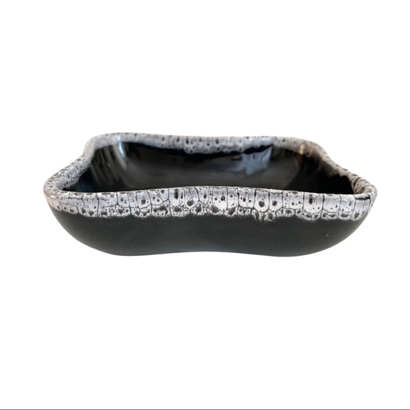 Vintage Beauceware Ceramic Small Bowl Decor Black White #678 Canada - Picture 2 of 11